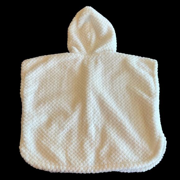 Old Navy Fuzzy Textured 4T Diva Hooded Cloak Button Front, Warm Poncho KK-03 - Picture 7 of 7